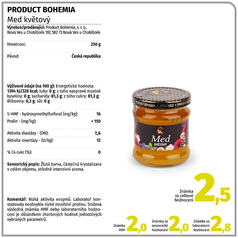 Product Bohemia - Med květový