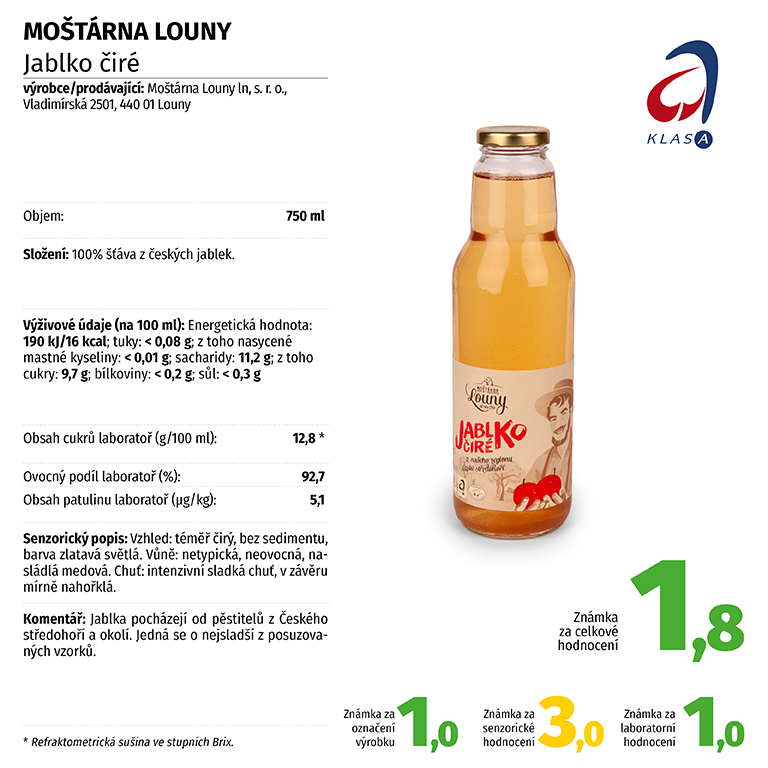 MOŠTÁRNA LOUNY - Jablko čiré