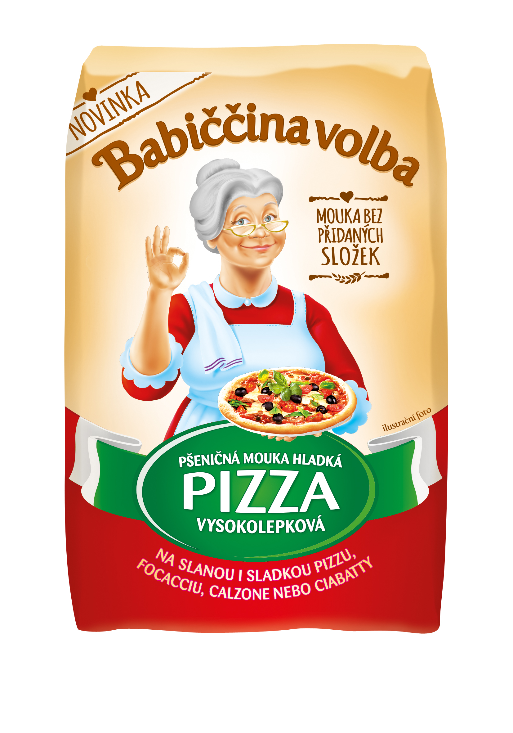 Babiččina volba Pšeničná mouka hladká PIZZA vysokolepková