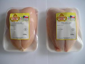 Kuřecí prsa s kostí s kůží / bez kůže